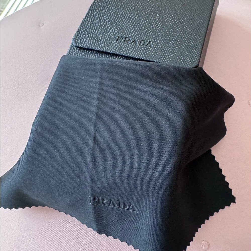 Prada Black and Gray Geometric Sunglasses - Picture 10 of 10